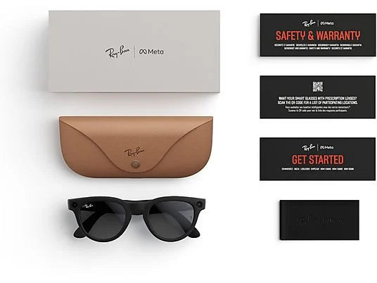 Gafas IA - Ray-Ban Meta, Headliner, Negro mate, Transitions® transparente, Gris