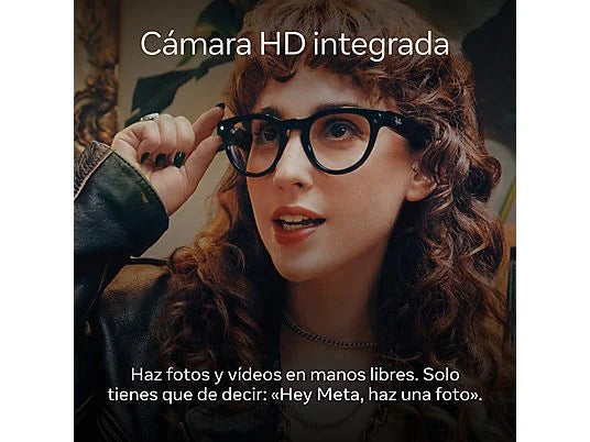 Gafas IA - Ray-Ban Meta, Wayfarer, Blanco piedra, Transitions® Transparente, Rojo Sandía