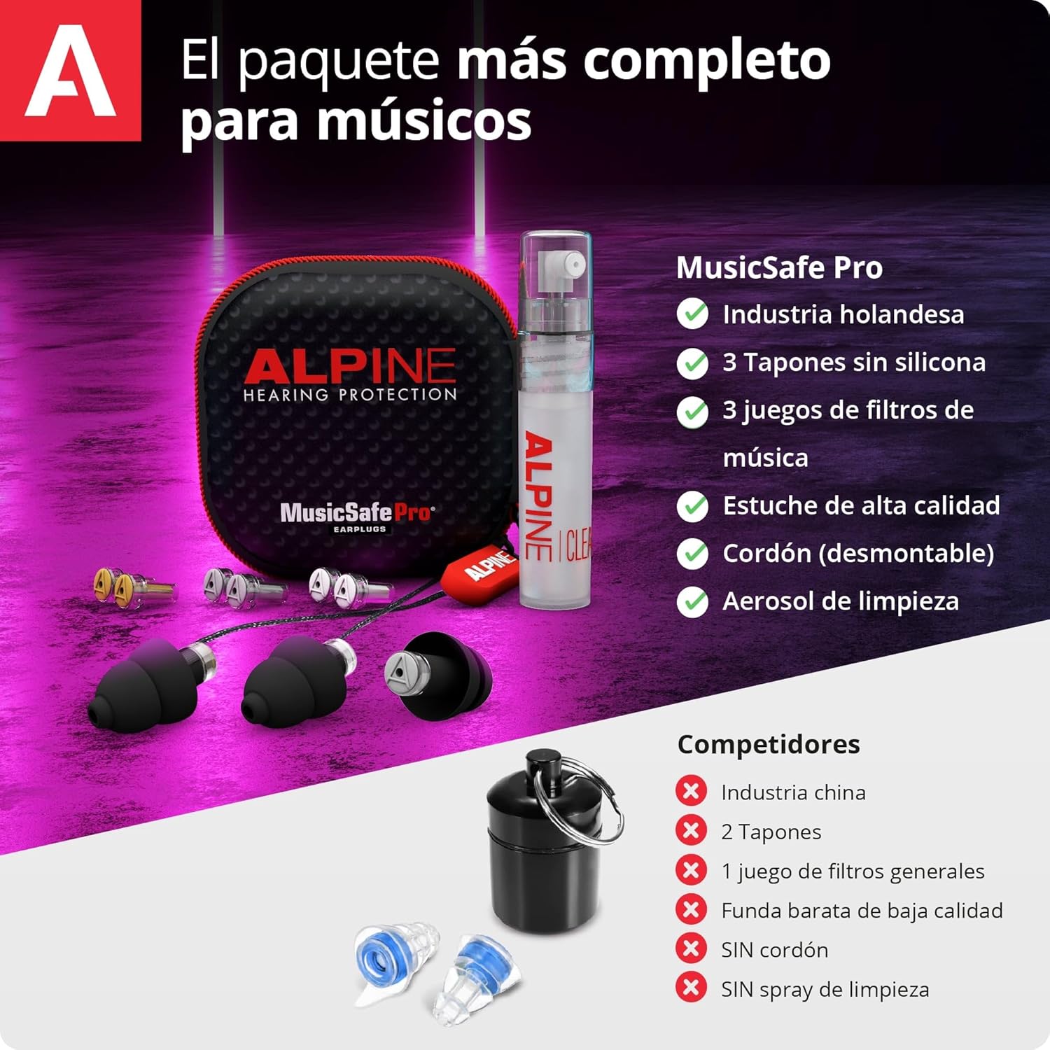 Alpine MusicSafe Pro Tapones de Alta Fidelidad