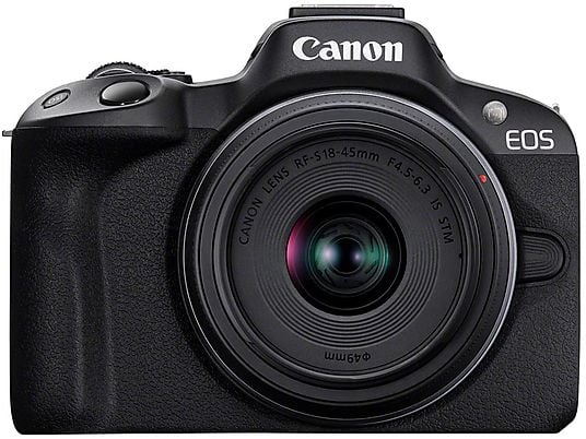 Canon EOS R50 BK+RFS18-45/NO FF, 24.2 mp, 4K UHD, 7.5 cm, Wi-Fi