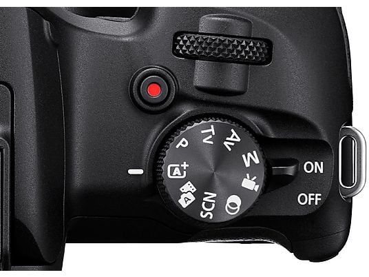 Cámara EVIL - Canon EOS R100 + Objetivo RF-S 18-45mm + SD 32GB + Trípode Gorill, 24.1 megapíxel, 7.5 cm, Wi-Fi