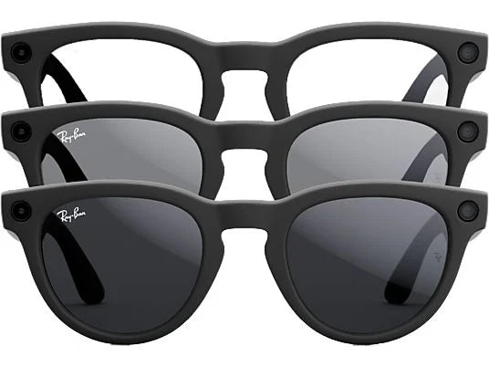 Gafas IA - Ray-Ban Meta, Headliner, Negro mate, Transitions® transparente, Gris