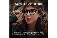 Gafas IA - Ray-Ban Meta, Wayfarer, Negro mate TALLA M, Polarizadas en grafito degradado