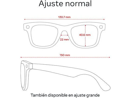 Gafas IA - Ray-Ban Meta, Wayfarer TALLA M, Transitions® transparente, Verde grafito
