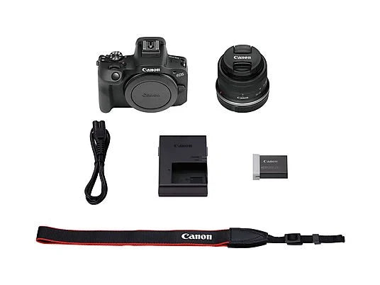Canon EOS R100 + Objetivo RF-S 18-45mm + SD, 24.1 megapíxel, 7.5 cm, Wi-F