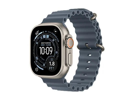 Apple Watch ULTRA 3 49 mm, Caja de Titanio Natural, Correa Ocean Band