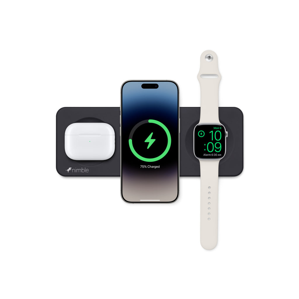 Cargador Inalámbrico 3 en 1 Podium de Nimble