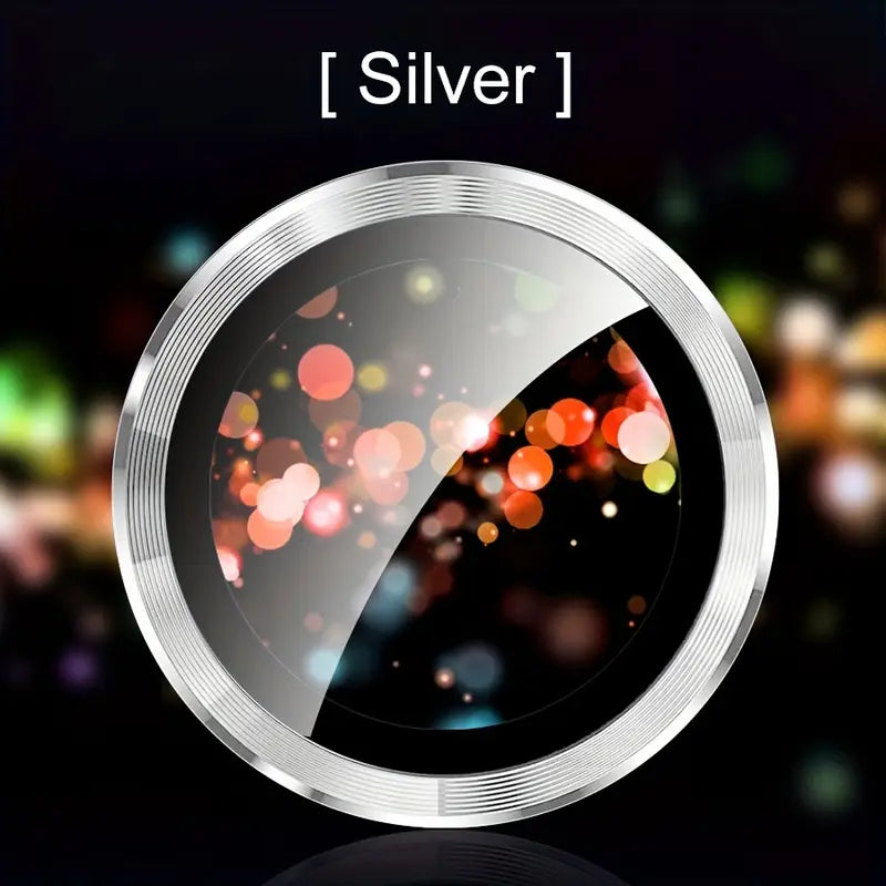 Protector de lentes  iPhone 16 / Plus plata