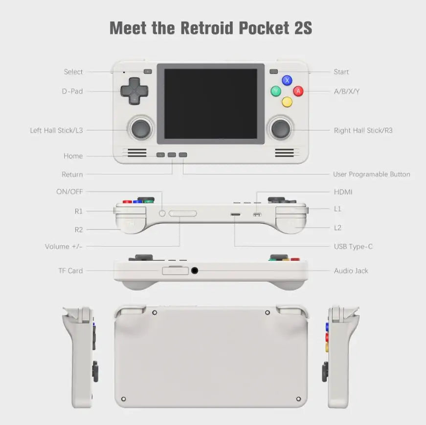 Retroid Pocket 2S Metal Edition Consola Retro Portable Android 4GB/128GB